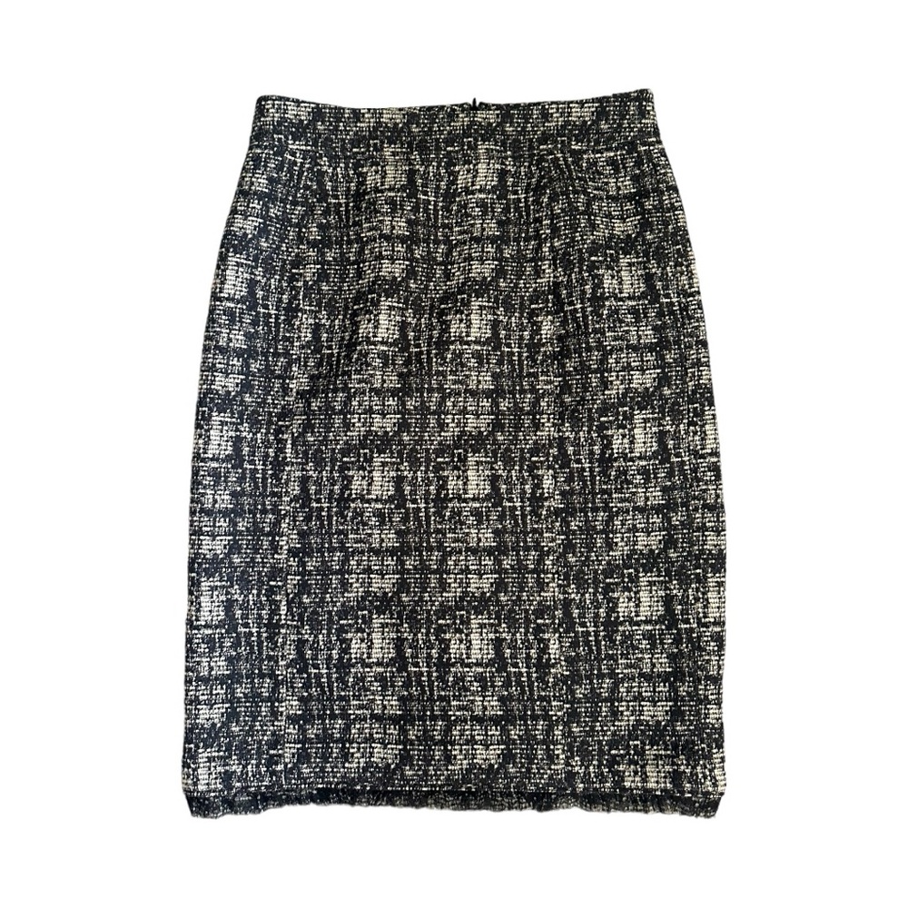 Monique Lhuillier Tweed Pencil Skirt